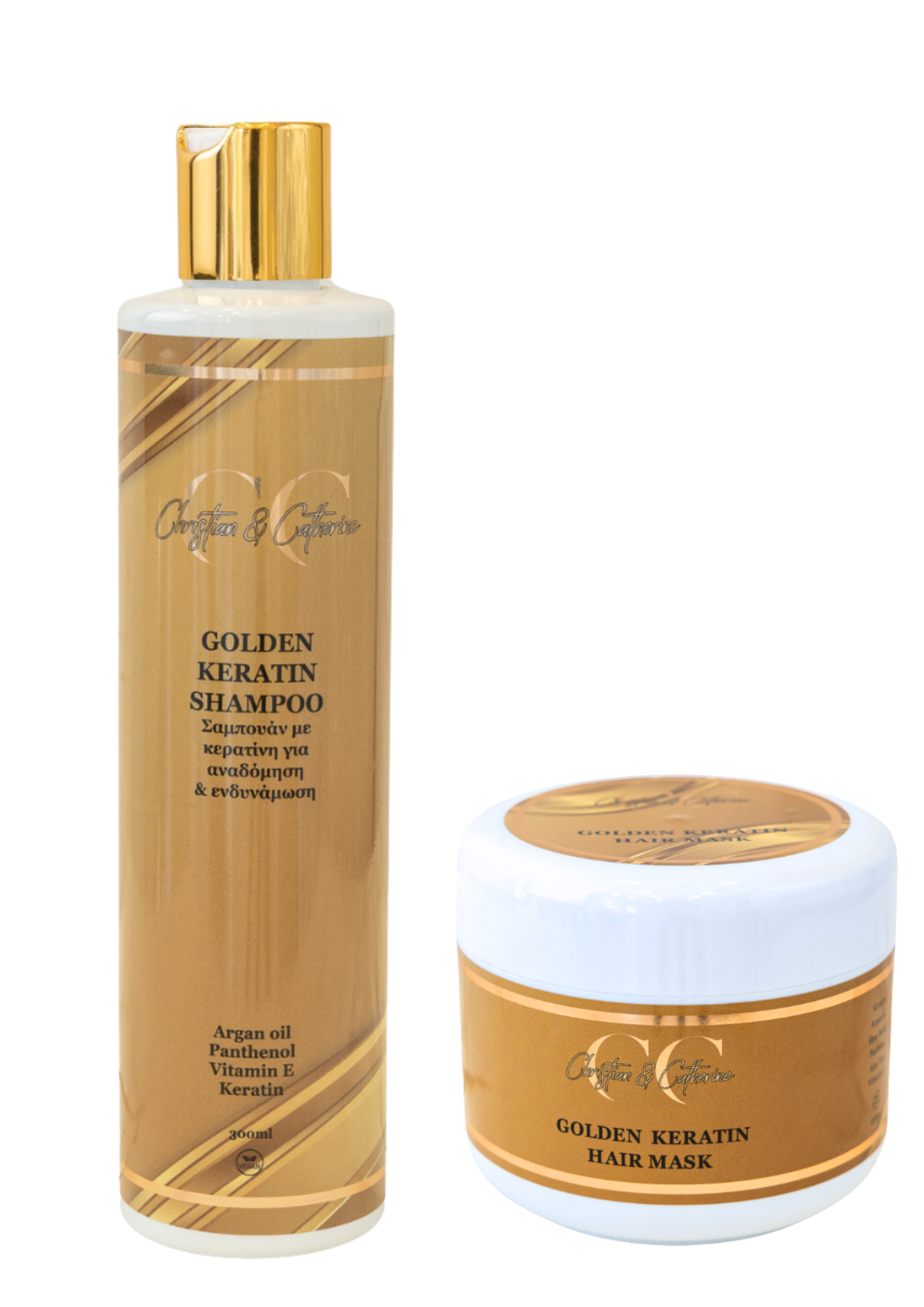 Golden Keratin mask & shampoo
